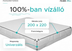Frottír vízhatlan matracvédő 220 x 200 cm