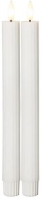 LED gyertya szett 2 db-os (magasság 25 cm) Flamme Stripe – Star Trading