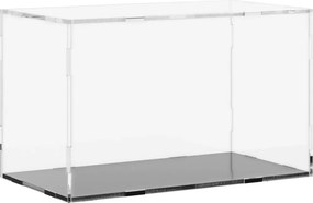 vidaXL átlátszó akril kiállító doboz 31x17x19 cm