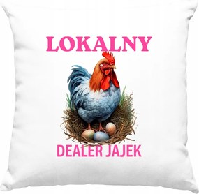 Helyi tojáskereskedő párna, fehér