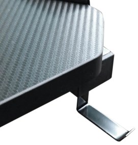 Professzionális gamer asztal karbonszálas bevonattal, LED világítással