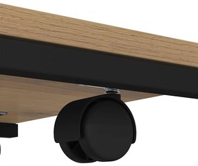 Oldal asztal polcokkal Artisan tölgy 50 x 35 x 55.5 cm Faanyag