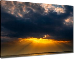 Képek 100x70 Tengeri felhők Nap