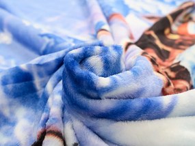 WINTER WISH kék mikroplüss ágyneműhuzat Ágyneműhuzat mérete: 70 x 90 cm | 140 x 200 cm