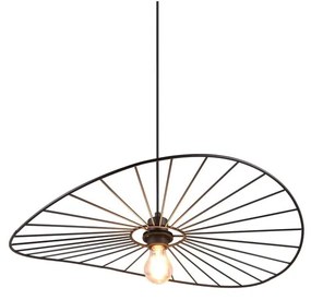Matt fekete függőlámpa ø 60 cm Chapeau – Trio