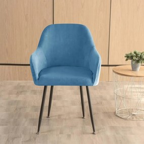 Nagy KagylószékHuzat (bársonyos, kék)