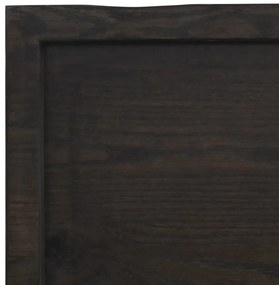 sötétbarna kezelt tömör asztallap 60x50x(2-4) cm