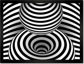 Poszterek keretben 40x30 Absztrakt fekete-fehér