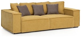 BOLZANO kanapé, sárga/barna