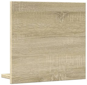 sonoma tölgy szerelt fa tükrös fürdőszobaszekrény 40x11x37 cm