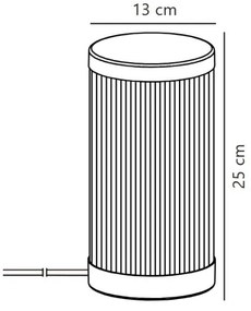 Nordlux - Kültéri asztali lámpa COUPAR 1xE27/25W/230V fekete