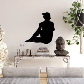 Yoga fém fali dekoráció, 53×55 cm
