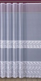 Fehér Jacquard Szalagfüggöny Csíkos 300X170