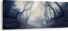 Kép - Erdő a ködben (120x50 cm)