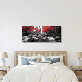 Kép - Vízesések az őszi tájban (120x50 cm)