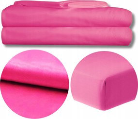 Tradicionális lepedő 160x200 Gumi Nélkül, Erős Szatén Mikroszálas Anyagból, FUKszia színű