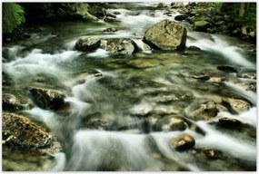 Poszterek 120x80 Folyó a Tátrában