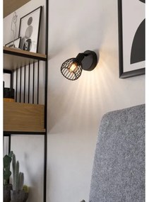 Eglo 901038 - Fali lámpa SONNINO 1xE14/40W/230V fekete