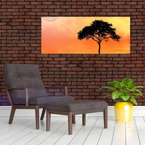 Kép egy fáról naplementekor (120x50 cm)