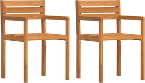 vidaXL 2 db tömör akácfa kerti szék 50 x 53 x 80 cm