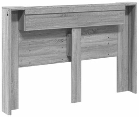 Fejtámla polcokkal Szürke Sonoma 160 x 16,5 x 103,5 cm Faanyag