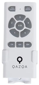 Mennyezeti ventilátor fehér 130 cm LED-del, fényerőszabályzóval és távirányítóval - Vifte