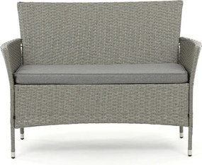 Kerti bútor garnitúra 100x60x69 cm, polyrattan, szürke, AZS-A1442 GREY