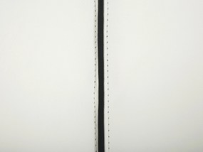 Dekoratív Fehér Bőr Vízágy LED Világítással 140 x 200 cm NANTES Beliani