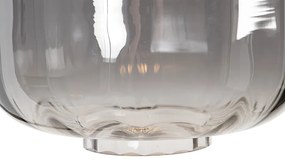 Design állólámpa fekete füstüveggel - Qara Down