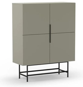 Zöldesszürke szekrény 100x128 cm Eldia – Marckeric