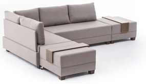Bézs sarokkanapé (bal oldali) Fly – Balcab Home