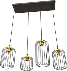 Emibig modern függeszték vander fekete arany emi1364/4