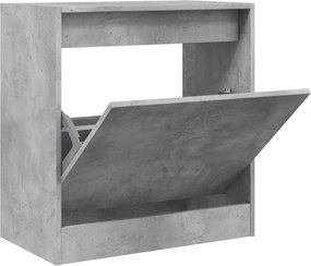 vidaXL betonszürke szerelt fa cipőszekrény 60 x 34 x 63,5 cm