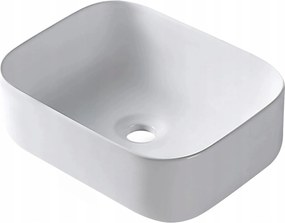 Balneo Mosdókagyló Kerámia Asztali Fehér 40,5x30 cm téglalap alakú Natra