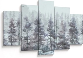Kép - Fenyőerdő II., akvárium (150x105 cm)