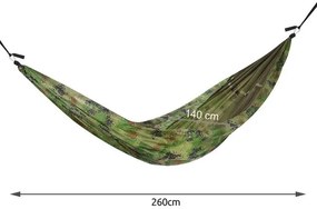 Santiago Army Tourist függőágy 260x140cm hálóval