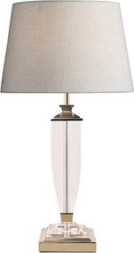 LAURA ASHLEY 3582661-Q CARSON Kristály Asztali lámpa Fehér, Polírozott nikkel B22 IP20