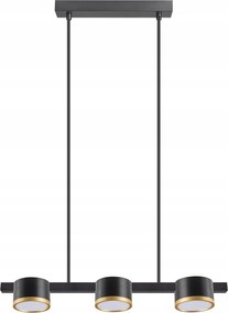 Mennyezeti Lámpa Függő Túlnyúlás 3x GX53 Fekete Mirella Sanico Goldlux