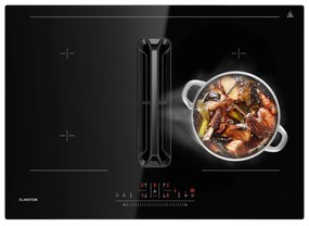 Klarstein AirJet 72 Down Air System, indukciós tűzhely + DownAir-páraelszívó,10 000 W, 600 m³/h, Boost