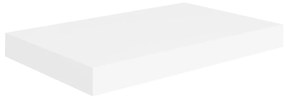 4 db fehér MDF lebegő fali polc 40 x 23 x 3,8 cm