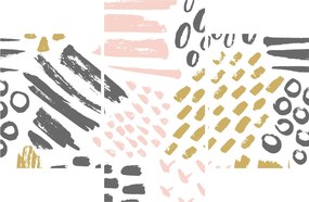 Kép - Absztrakt stroke-ok (90x60 cm)