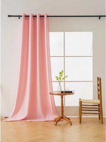 Függöny OXFORD LIGHT 140x250 cm, rózsaszín Felfüggesztés: Hullámos sínszalag