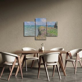 Kép - Claude Monet, Cliff Walk at Pourville, reprodukciók (90x60 cm)