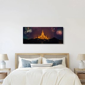 Ázsiai tűzijáték képe (120x50 cm)