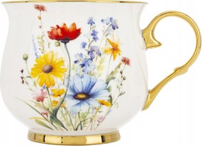 Nagy 420 Ml-es Porcelán Bögre Teás Kávéhoz Ajándékdobozban