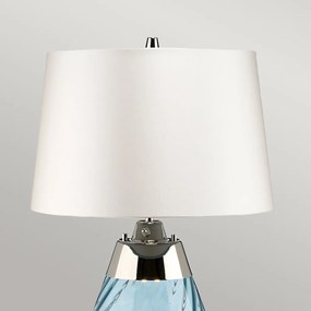 Elstead Lighting LENA SMALL LENA-TL-S-BLUE-OWSS Asztali lámpa 1X7W/GU10+1x60W/E27