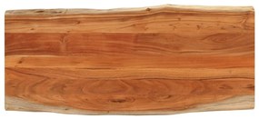 tömör akácfa téglalap alakú asztallap 140x60x2,5 cm