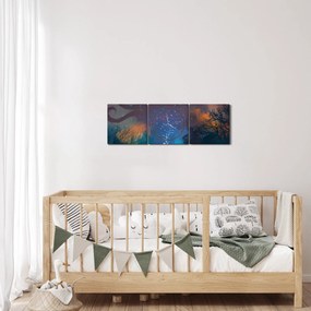 Kép - mágikus varázsló (órával) (90x30 cm)