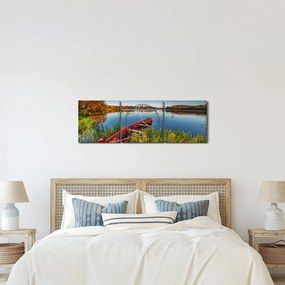 Egy piros pont képe (órával) (90x30 cm)