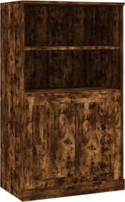 vidaXL füstös tölgy színű szerelt fa magasszekrény 60x35,5x103,5 cm
